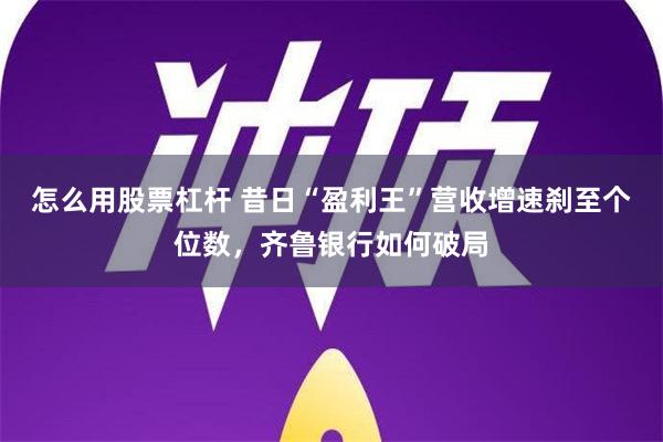 怎么用股票杠杆 昔日“盈利王”营收增速刹至个位数，齐鲁银行如何破局