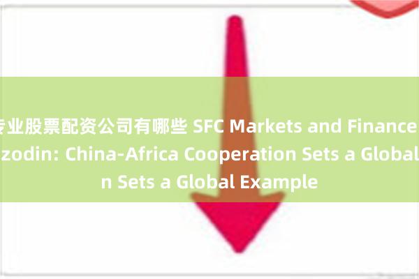 专业股票配资公司有哪些 SFC Markets and Finance | Harvey Dzodin: China-Africa Cooperation Sets a Global Example