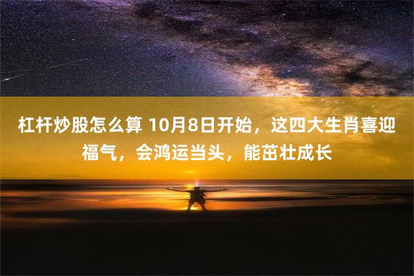 杠杆炒股怎么算 10月8日开始，这四大生肖喜迎福气，会鸿运当头，能茁壮成长